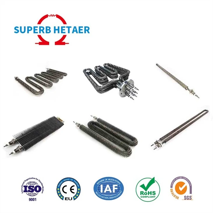 I Shape Straight Finned Tubular Heater
