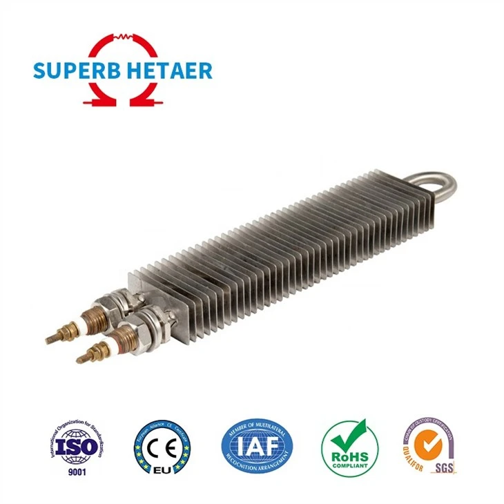 I Shape Straight Finned Tubular Heater